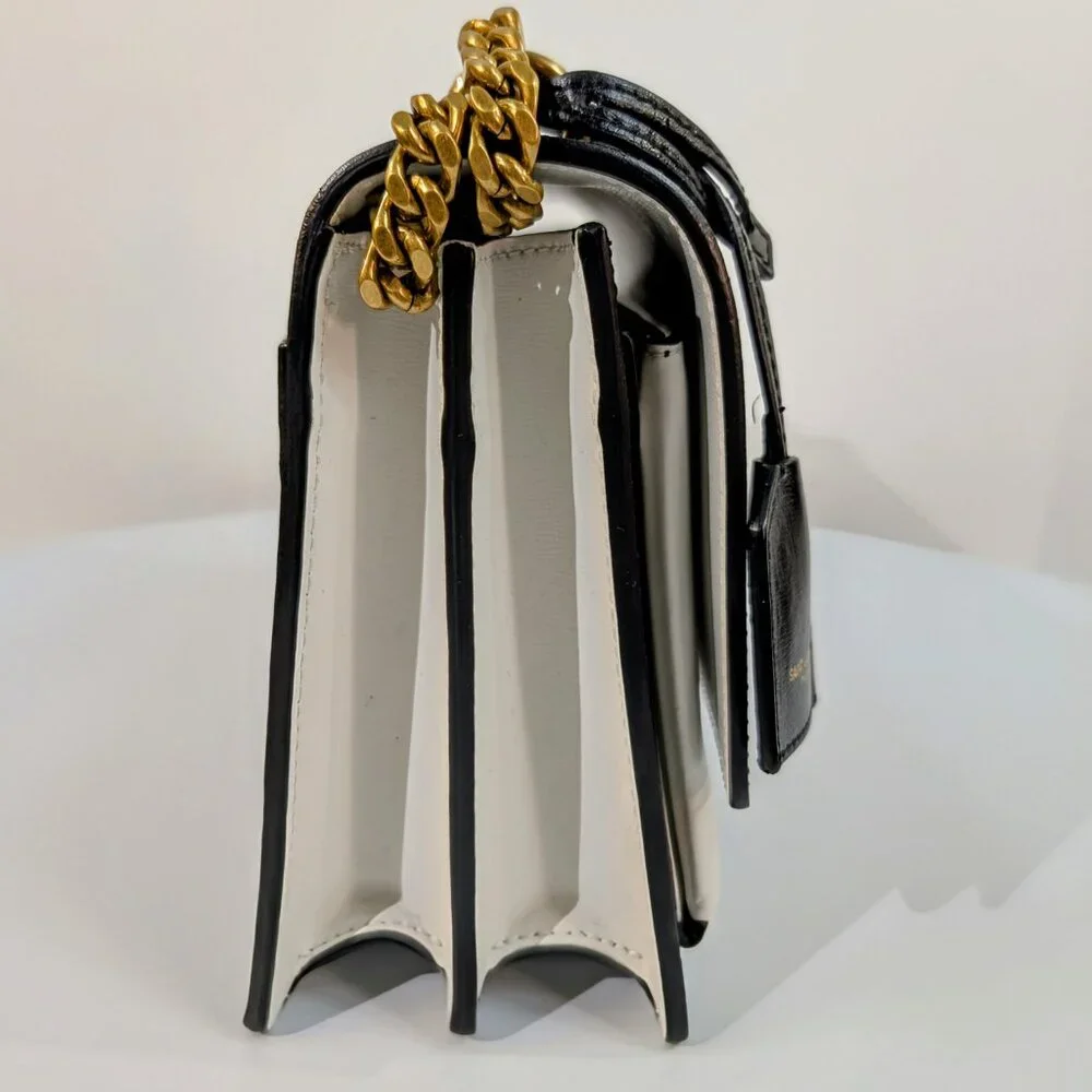 Yves Saint Laurent Sunset Black and White Shoulder Bag - Picture 2 of 16